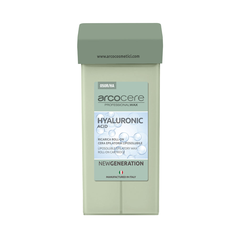 Wachspatrone HYALURONIC ACID - mit Hyaluronsäure - ideal für trockene und empfindliche Haut - cremige Textur - Roll-on-Patrone 100ml