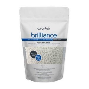 Heiß-/Brazilian-Wachs weiß in Perlenform BRILLLIANCE mit Titan-Dioxid und Kokosnussessenz - 100% Kolophonium frei - Hypoallergen 800 ml